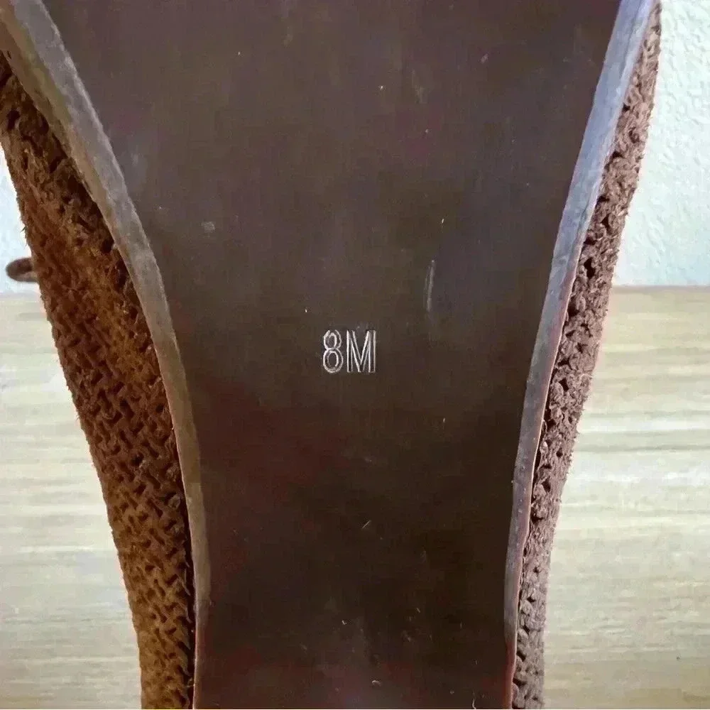 Jeffrey Campbell Anthropology Roosevelt Cone Heel Women’s Size 8 Brown Suede